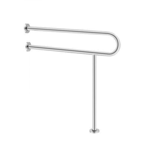 

VEVOR Toilet Safety Rail with Leg 31.5In 300lb Capacity Stainless Steel Grab Bar