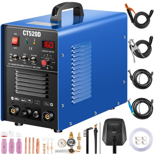 Ct-520d 3 In 1 Multi Functional Tig/mma/air Plasma Cutter Welder Cutter Torch