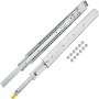 VEVOR Heavy Duty Drawer Slides 60" Length, Locking Drawer Slides 500lbs Load Capacity Long Full Extension Drawer Slide 1 Pair Side Mount Ball Bearing Drawer Glides Push to Open Drawer Runners Rail