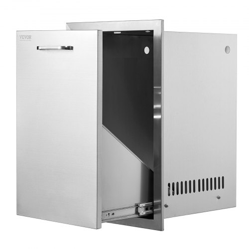 

VEVOR Outdoor Kitchen Propane Tank Drawer 16Wx24.4Hx16D Inch Stainless Steel Pull Out Trash Drawer with Handle for Outdoor Kitchen BBQ Island