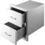 Vevor Stainless Steel Outdoor Kitchen Drawers Outdoor 14 X 21 X 21 In For Bbq