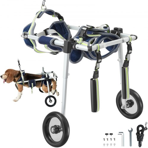 

VEVOR 2 Wheels Dog Wheelchair for Back Legs, Pet Wheelchair Lightweight & Adjustable Assisting in Healing, Dog Cart/Wheelchair for Injured, Disabled, Paralysis, Hind Limb Weak Pet(XS)