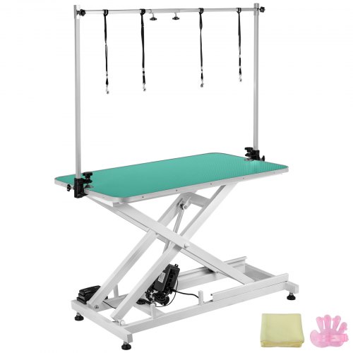 Electric Lifting Pet Dog Grooming Table 440lbs Drying Wear Resistant Metal