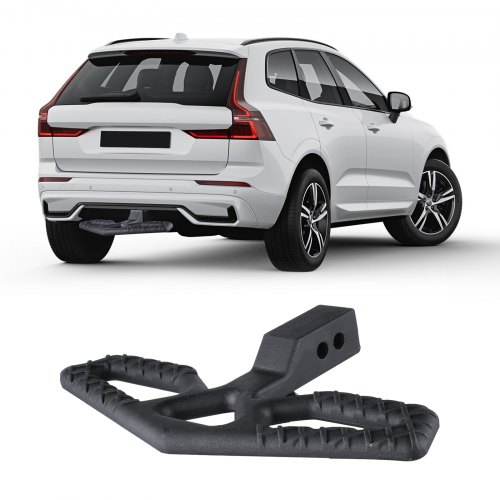 

VEVOR Hitch Step for 2" Receiver Universal Trailer Tow Rear Bumper Guard Steel