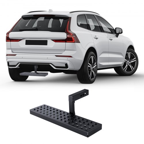 

VEVOR Hitch Step for 2" Receiver Universal Trailer Tow Rear Bumper Guard Steel