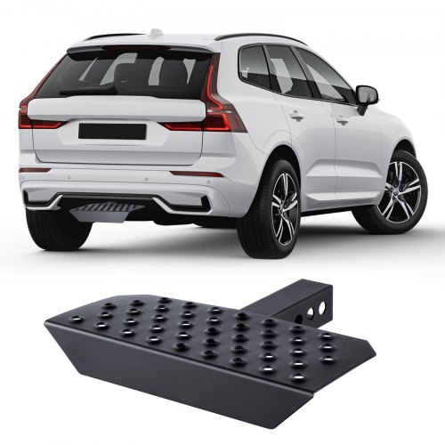 

VEVOR Hitch Step for 2" Receiver Universal Trailer Tow Rear Bumper Guard Steel