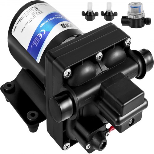 

VEVOR Fresh Water Pump Self Priming Sprayer Pump 12V DC Diaphragm Pump 3.5 GPM