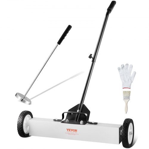 

VEVOR 24-Inch Magnetic Sweeper with Wheels Telescoping Magnetic Pickup Tool