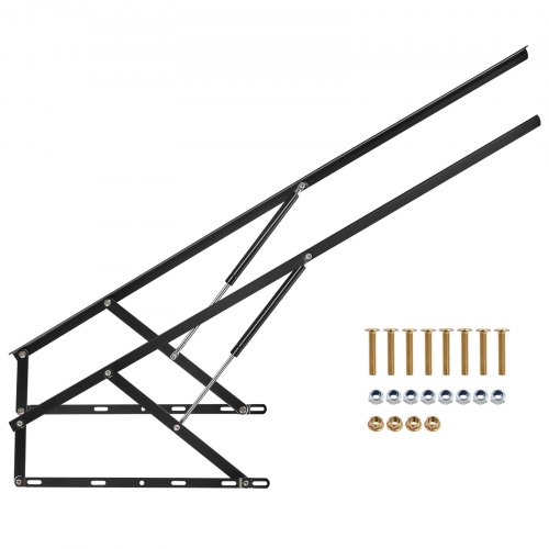 

VEVOR Bed Lift, 59x79 in Compatible Extra-large Size 309 lbs Load Bearing, DIY Wall Bed Mechanical Hardware Kit Vertical Deluxe, Pneumatic Lever Heavy Duty Support, Folding for Guestroom