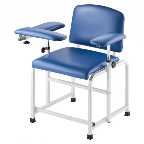 

VEVOR Phlebotomy Chair Blood Draw Chair with Adjustable Armrests and Flip Arm