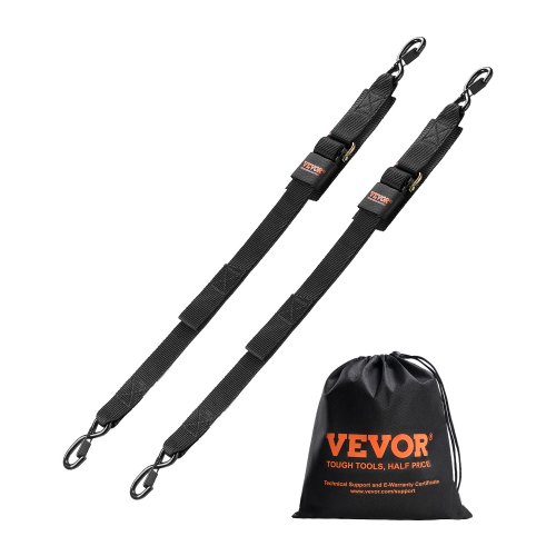 

VEVOR Retractable Ratchet Straps Tie Down Straps 2 in x 4 ft for Boat (2 Pack)