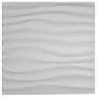 13 Pcs 3D PVC Wall Panels EcoFriendly Paintable Home Background Decor 50 x 50cm