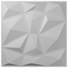 3d Pvc Wall Panels Textured Diamond Design 13 Tiles 35 Sf Art White Waterproof