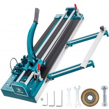 VEVOR 39Inch/1000mm Tile Cutter Double Rail Manual Tile Cutter 3/5 in Cap w/Precise Laser Positioning Manual Tile Cutter Tools with Infrared Ray Device