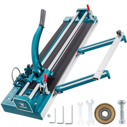 VEVOR 47Inch/1200mm Tile Cutter Double Rail Manual Tile Cutter 3/5 in Cap w/Precise Laser Positioning Manual Tile Cutter Tools for Precision Cutting (47 inch)