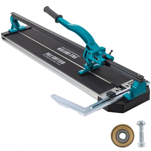 31" Manual Tile Cutter Cutting Machine W Precise Laser Positioning Single Rail