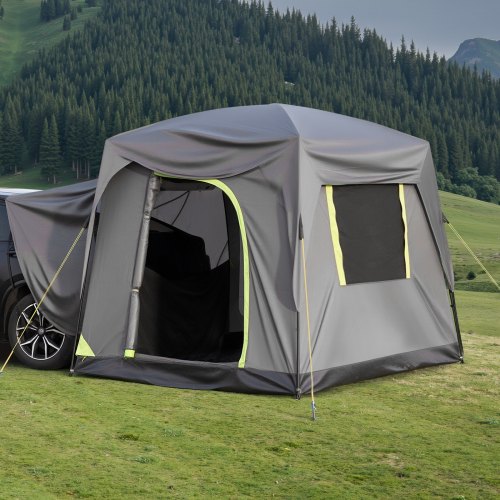 

VEVOR SUV Camping Tent Outdoor SUV Tent with Rainfly Waterproof for 5-8 Person