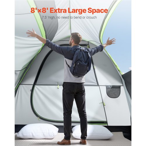 

SUV Camping Tent Outdoor SUV Tent with 2 Doors Waterproof for 5-8 Person