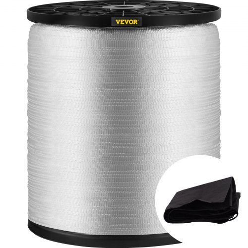 VEVOR 1250Lbs Polyester Pull Tape, 5249' x 1/2" Flat Tape for Wire & Cable Conduit Work Variable Functions, Flat Rope for Pulling/Loading/Packing IN ANY WEATHER CONDITON