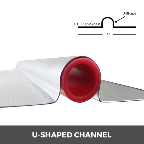 Aluminum Radiant Floor Heat Transfer Plates for 3/8" PEX Tubing 4ft 100pcs 