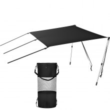 VEVOR T-top Shade Extension 6'x5' T-top Extension Kit with Telescopic Poles