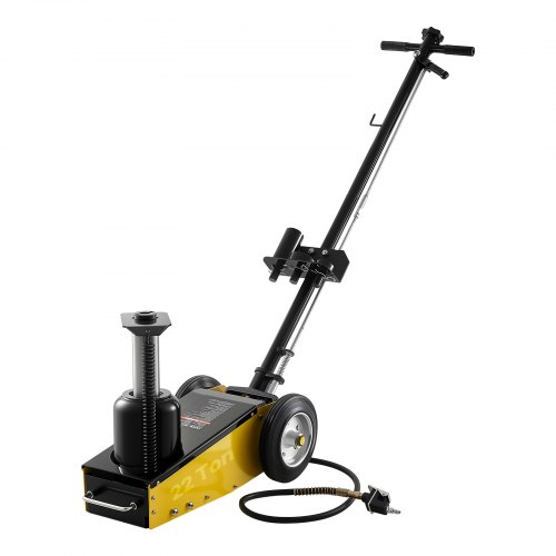 

VEVOR Floor Jack, 22 Ton (48501 lbs) Capacity, Steel Racing Floor Jack with Single Piston Quick Lift Pump & Extension Posts, Air Hydraulic Trolley Car Lift for SUVs, Pickups, Lifting Range 10.4"-21.3