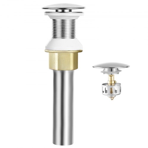 

Bathroom Sink Drain Without Overflow All Metal Vessel Sink Drain Strainer
