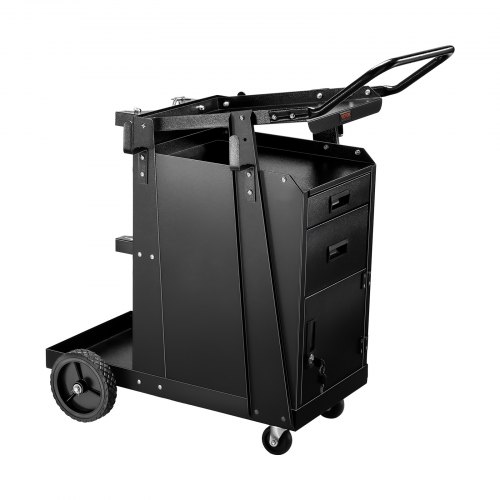 

Welding Cart 2 Drawers Heavy Duty Welder Cart & Lockable Cabinet 350LBS Loading