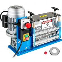 VEVOR Electric Wire Stripping Machine, 0.06 inch-0.15 inch Wire Stripper Machine, 11 Channels 10 Blades Cable Stripping Machine, Cable Stripper Machine 75 ft/Minute, for Recycling Copper Wire