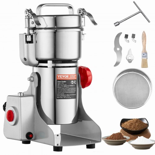 

VEVOR 300g Commercial Spice Grinder Electric Grain Mill Grinder High Speed