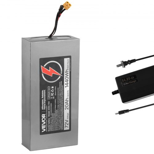 

VEVOR 72V Electric Scooter Battery 20Ah Ebike Lithium Battery Pack with 50A BMS