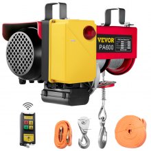 VEVOR Electric Hoist 110V Electric Winch 1320LBS with Wireless Remote Control