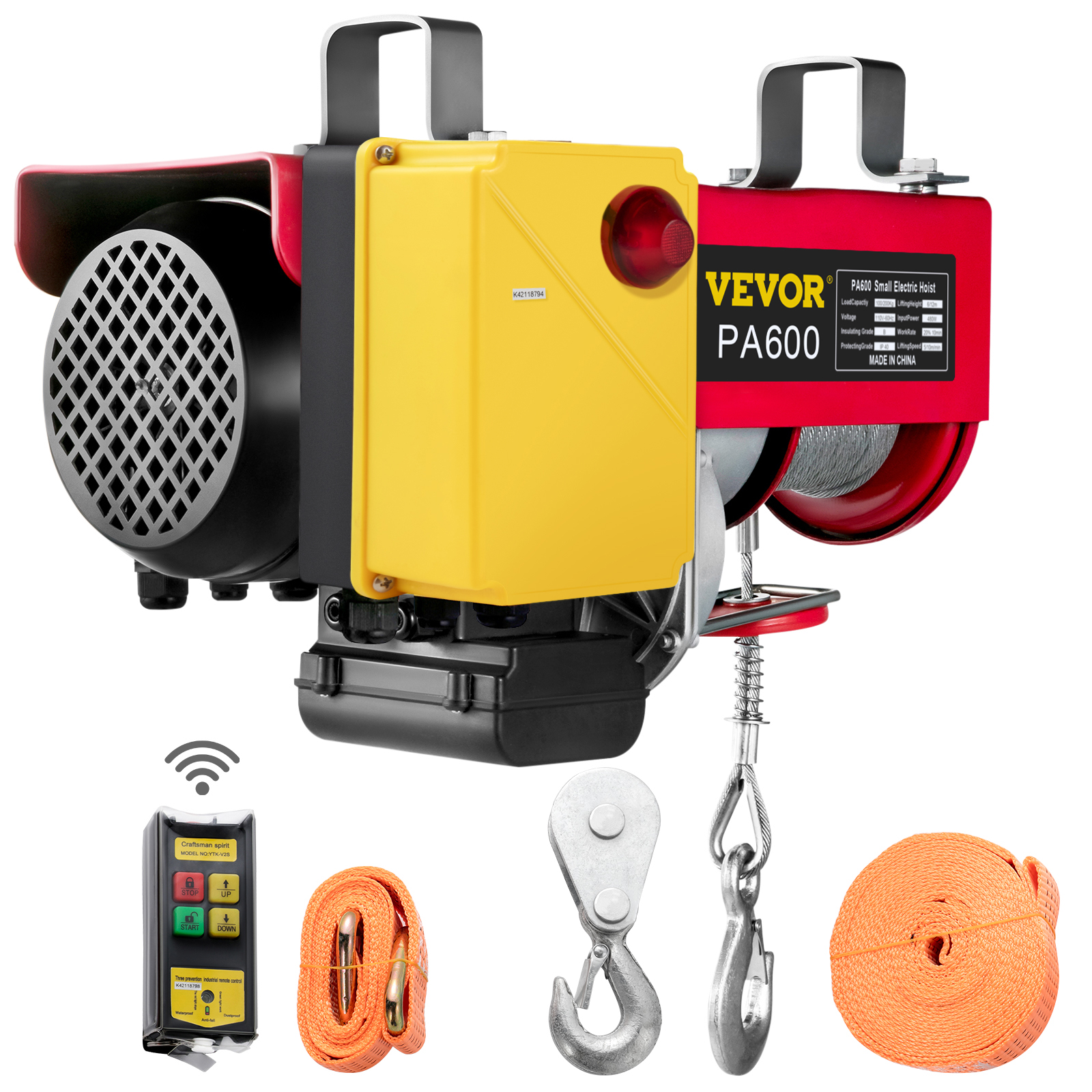VEVOR Electric Hoist 110V Electric Winch 1320LBS with Wireless Remote Control от Vevor Many GEOs