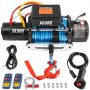 VEVOR 12V Electric Winch 14500 LBS Synthetic Rope 9MM X 26M Wireless ATV Winch