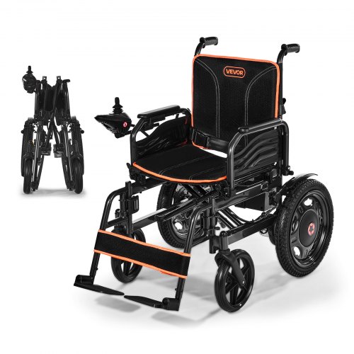 

Electric Wheelchair 265lbs Capacity Foldable Lightweight 13 Mile