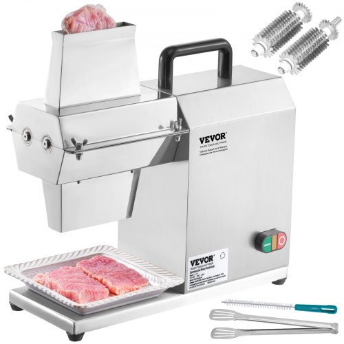 VEVOR VEVOR Commercial Meat Tenderizer, Heavy Duty Stainless Steel Kitchen Tool with Handle, Meat Tong, and Cleaning Brush, 450W Electric Meat Tenderizer Ma sold by VEVOR AU