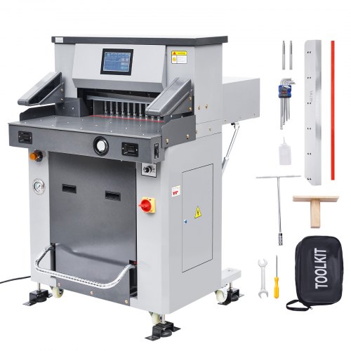 

Electric Hydraulic Paper Cutter 2500W Heavy Duty Cutting with Casters