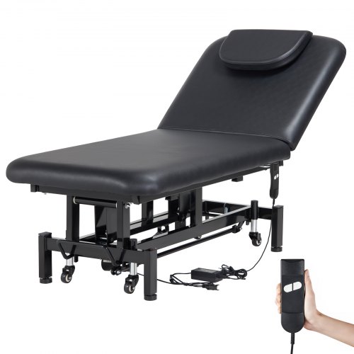 VEVOR Professional Electric Lift Massage Table, 0-45° Adjustable Backrest Medica