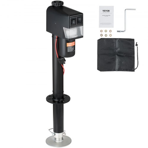 

VEVOR Electric Trailer Jack, Power Tongue Jack Weight Capacity 3500 lbs, 9.84"-33.85" Electric Tongue Jack with Waterproof Cover for Lifting RV Trailer, Horse Trailer, Utility Trailer, Yacht Trailer
