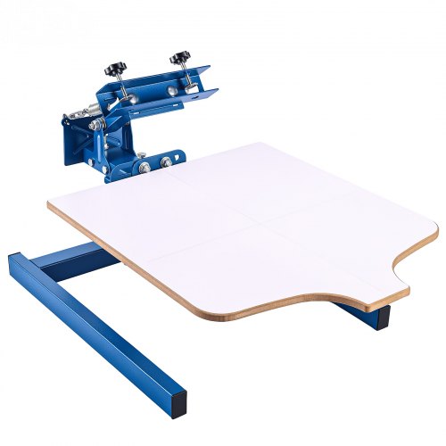 

VEVOR Screen Printing Machine 1 Color 1 Station Silk Screen Printing Press, 21.3 x 17.7 in Platen, Adjustable Tension, Powder-Coated Carbon Steel, for T-shirt Clothing DIY, Home and Commercial Use