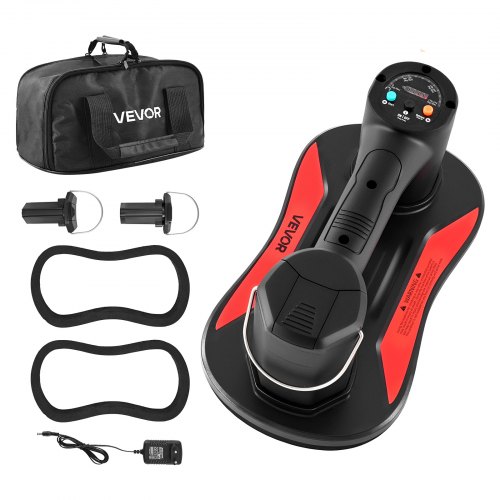 

VEVOR Electric Vacuum Suction Cup, 375 lbs Max Lifting Capacity, Vacuum Glass Lifter with Digital Display, Heavy Duty Tile Suction Cup Tool for Lifting Tile, Granite, Wood, Paver, Drywall, Windows