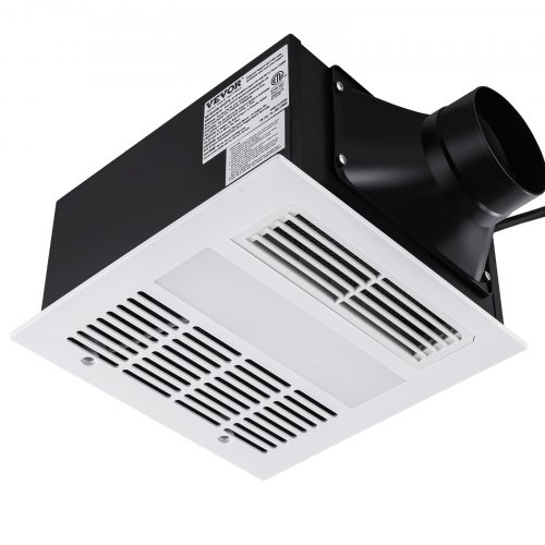 

VEVOR Bathroom Exhaust Fan, 1500W Heating, 110 CFM High-Efficiency Ventilation, 1.5sones Low Noise Operation, Energy-Saving Bathroom Ceiling Fan, For Various Ceilings