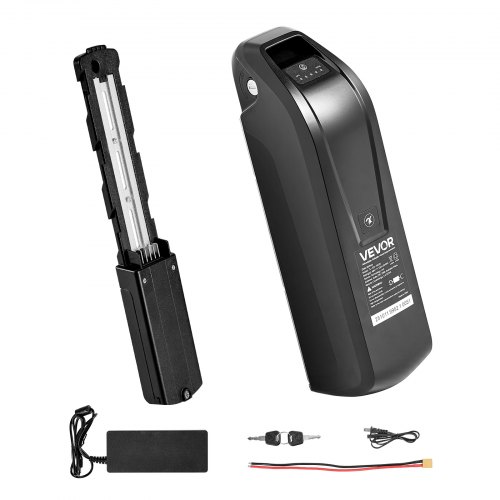 

VEVOR Ebike Battery, 48V 13Ah Electric Bike Lithium Battery Pack with BMS, 3A Charger and Lock for 1000W E-Bike Motor, Detachable Electric Bicycle Replacement Kit with Indicator & Discharge Socket