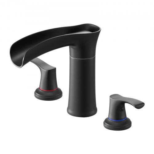 VEVOR Roman Tub Faucet 3 Hole Waterfall Bathtub Faucet Zinc Alloy 2 Handles