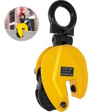 VEVOR 1Ton Industrial Vertical Plate Lifting Clamp Steel 2204LB WLL Heavy Duty