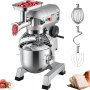 VEVOR Commercial Stand Mixer, 20Qt Stainless Steel Bowl, 1100W 2 in 1 Multifunctional Electric Food Mixer with Meat Grinder & 3 Speeds