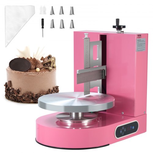 

VEVOR Cake Decorating Machine Cake Frosting Spreading for 4" to 12" Cake Pink