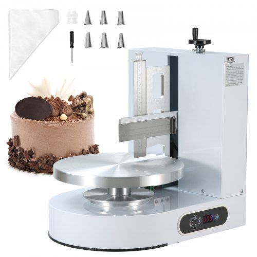 

VEVOR Cake Decorating Machine Cake Frosting Spreading for 4" to 12" Cake White