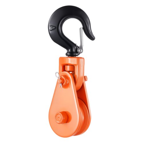 

2 Ton Snatch Block with Swivel Hook 3" Sheave 3/8" Wire Rope Wrecker Rollback