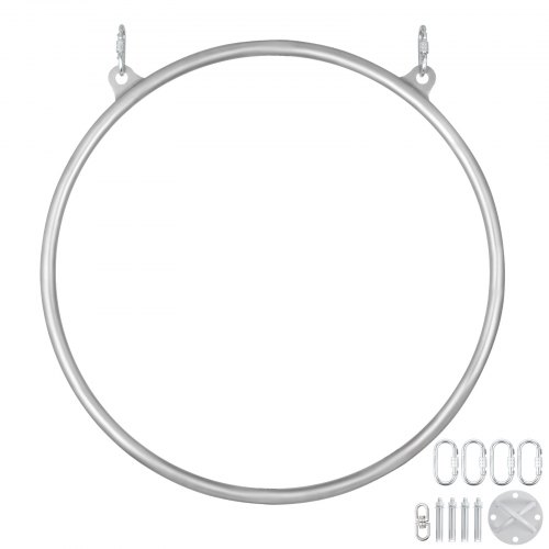 

36" Lyra Hoop Aerial Equipment Sets 2.9FT Double Point Yoga Ring Dancing Circus